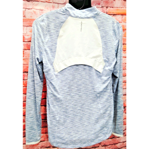 Zero Restriction Shirt Womens Large Gray Long Sleeve Athletic Fit Quarter Zip - Picture 4 of 9